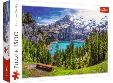 Puzzle 1500 TREFL Jezioro Oeschinen, Alpy, Szwajcaria