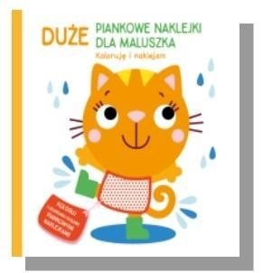 Duże piankowe naklejki Kotek