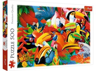 Puzzle 500 TREFL Kolorowe ptaki