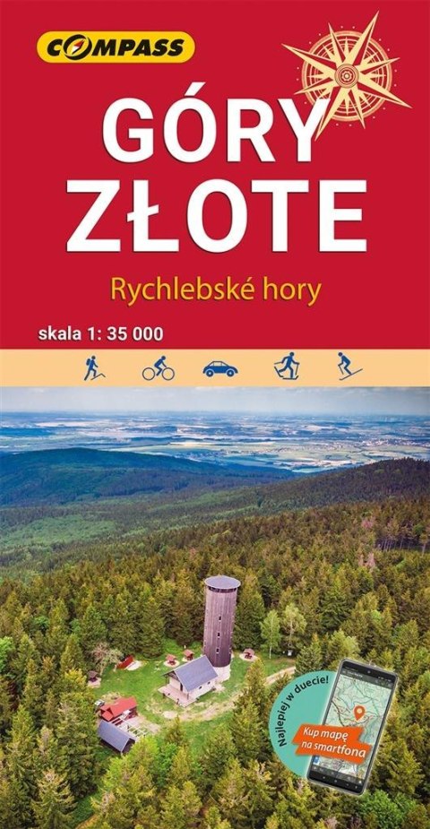 Mapa turystyczna - Góry Złote 1:35 000, w.2022