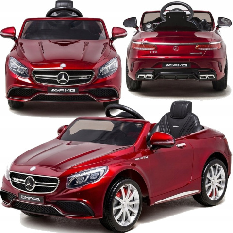 Auto na Akumulator Mercedes S63 Czerwony Lakier