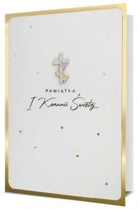 Kartki karnet GIFT LUX-1 Komunia