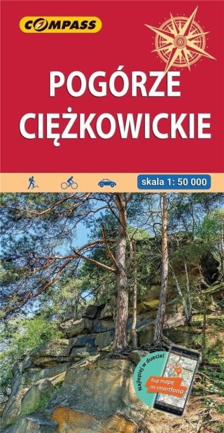 Mapa - Pogórze Ciężkowickie 1:50 000