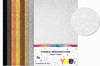 Pianka dekoracyjna YNJ NC-019 brokat glam 8szt.