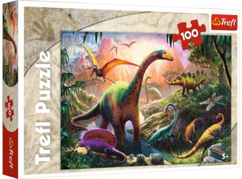 Puzzle 100 TREFL Świat dinozaurów