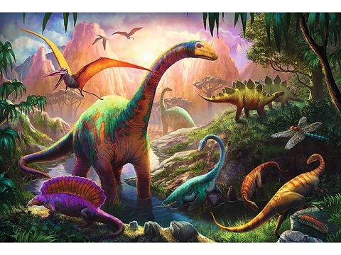 Puzzle 100 TREFL Świat dinozaurów