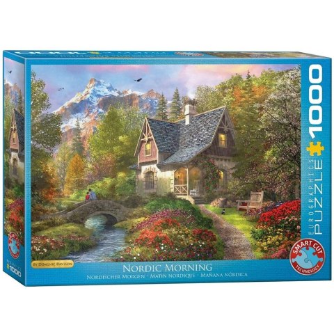 Puzzle 1000 Chatka z widokiem na góry