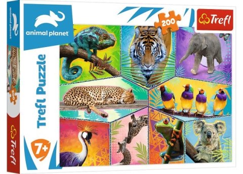 Puzzle 200 TREFL Animal Planet - W egzotycznym świecie