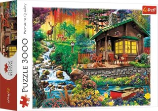 Puzzle 3000 TREFL Chatka w lesie" / Lo Coco Licensing