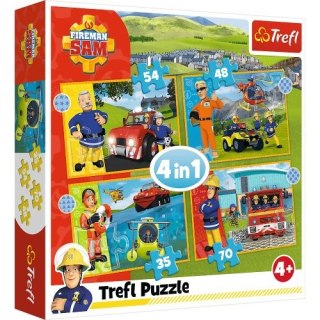 Puzzle "4w1" TREFL Odważny Strażak Sam