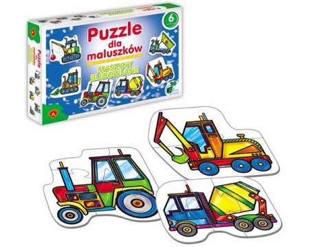 Puzzle "dla maluszków" ALEXANDER Maszyny budowlane