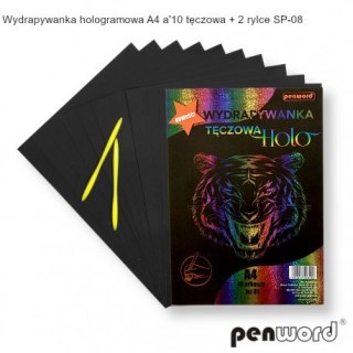 WYDRAPYWANKA HOLOGRAMOWA A4 a10 TĘCZOWA+2rylce SP-08