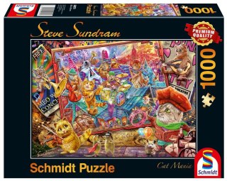 Puzzle PQ 1000 Stave Sundram Muzykalne koty G3