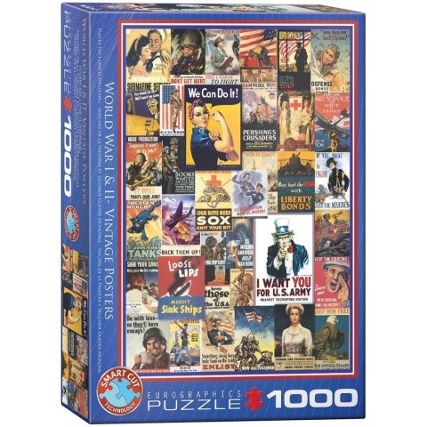 Puzzle 1000 Stare plakaty I i II Wojna Światowa