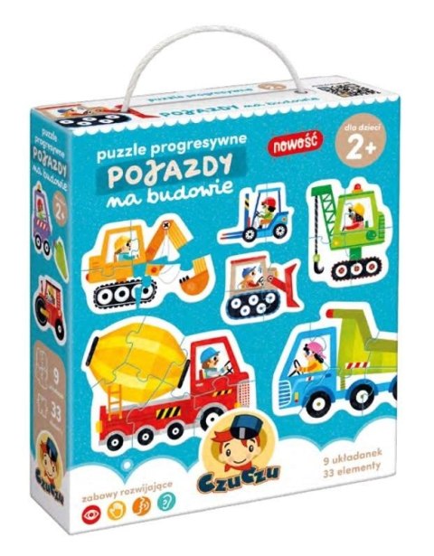 Puzzle progresywne Pojazdy na budowie