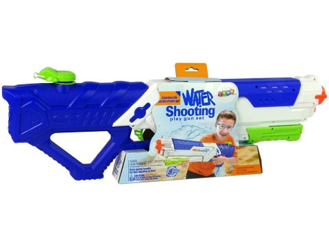 Duży Pistolet na Wodę 1200ml Biało- Niebieski 65 cm