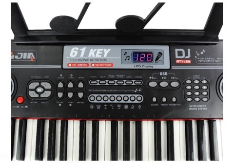 Keyboard Organy 328-06 Mikrofon Zasilacz Różowe