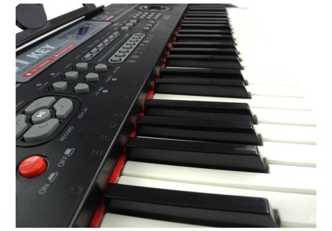 Keyboard Organy 328-06 Mikrofon Zasilacz Różowe