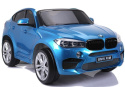 Import LEANToys Auto na Akumulator BMW X6 Niebieskie Lakierowane