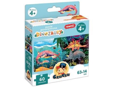 CzuCzu Puzzle panoramiczne Dinozaury 60el ZA4164