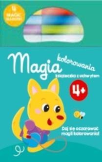 Kolorowanka z magicznymi flamastrami 4+ turkusowa