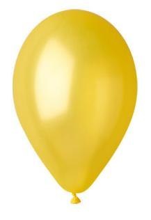 Balony GEMAR metal 26cm żółte 100szt. (GM90-30)