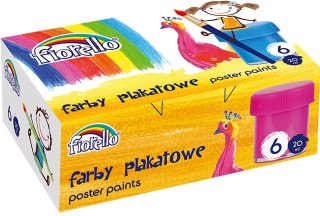 Farby plakatowe FIORELLO 6 kolorów