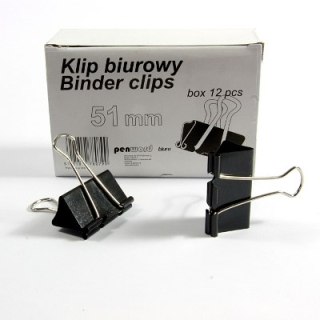 Klip biurowy PENWORD 51mm 12szt.