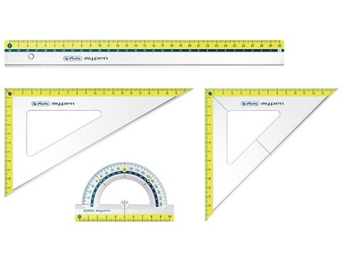 Komplet geometryczny HERLITZ My.pen - różne kolory