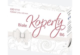 Koperta biała B6 (100szt) zest. 523