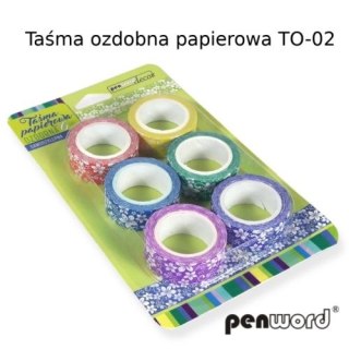 TAŚMA OZDOBNA TO-02 PAPIEROWA 15mmx5m A6