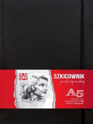 SZKICOWNIK PROFESJONALNY A5 110G. 80 KARTEK