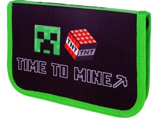 Piórnik pojedynczy dwuklapkowy ASTRA Minecraft Time to mine