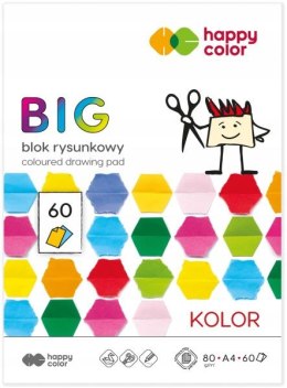 Blok rysunkowy kolorowy A4 60k. 80g HAPPY COLOR BIG 15 kolorów