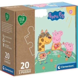 Puzzle 2x20 Play For Future Peppa Pig