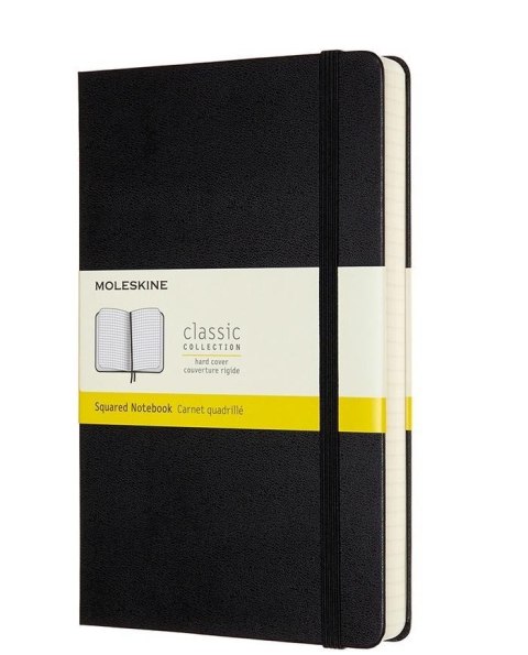 Notes Classic 13x21 tw. kratka czarny MOLESKINE