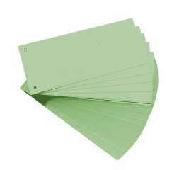 Przekładki 1/3 A4 kartonowe zielone Eco (100szt)