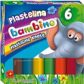 Plastelina 6 kolorów BAMBINO