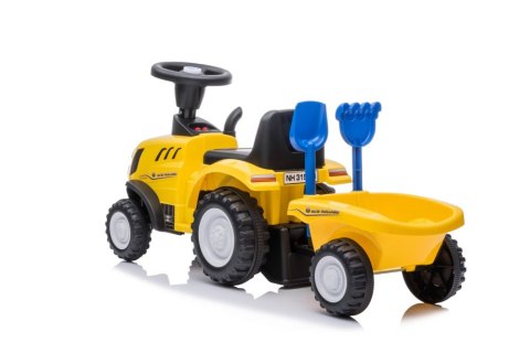 Jeździk Traktor New Holland 658T Żółty