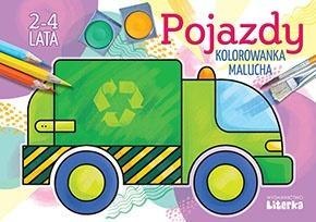 Pojazdy - kolorowankamalucha 2-4 lata