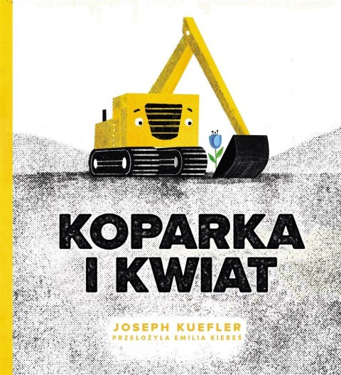 Koparka i kwiat