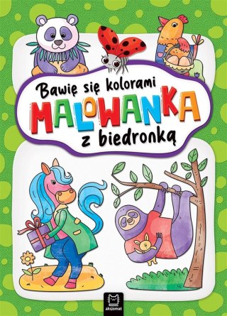 Bawię się kolorami. Malowanka z biedronką