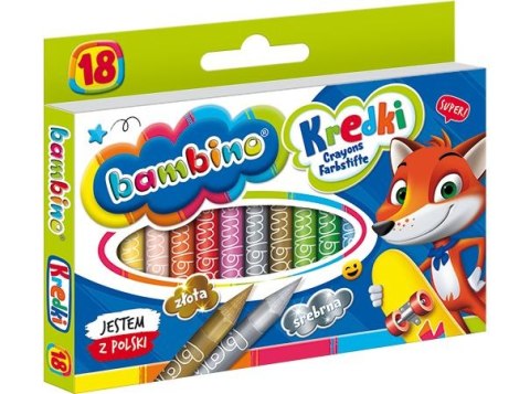 Kredki BAMBINO 18 kolorów