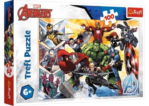 Puzzle 100 TREFL Siła Avengersów / Disney Marvel The Avengers