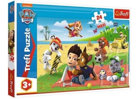 Puzzle 24 Maxi TREFL Psi patrol - Zabawa na kocu / Viacom PAW Patrol