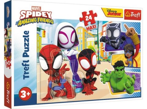 Puzzle 24 Maxi TREFL Spider-Man - Spidey i przyjaciele