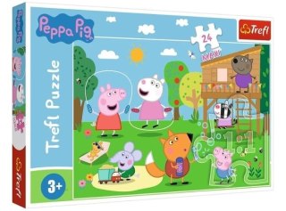 Puzzle 24 Maxi TREFL Świnka Peppa - Zabawy na polanie / Peppa Pig