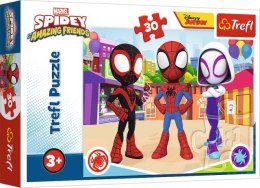 Puzzle 30 TREFL Spider-Man - Przygody Spidaya i przyjaciół / Spidey and his Amazing Friends Marvel