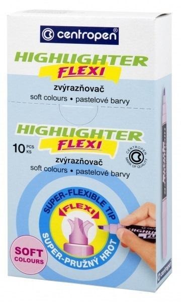 Zakreślacz FLEXI SOFT 8542 nieb. pastel (10 szt)