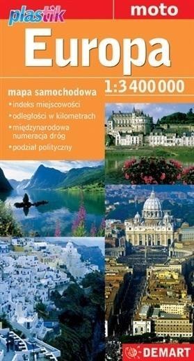 Mapa samochodowa - Europa 1: 3 400 000